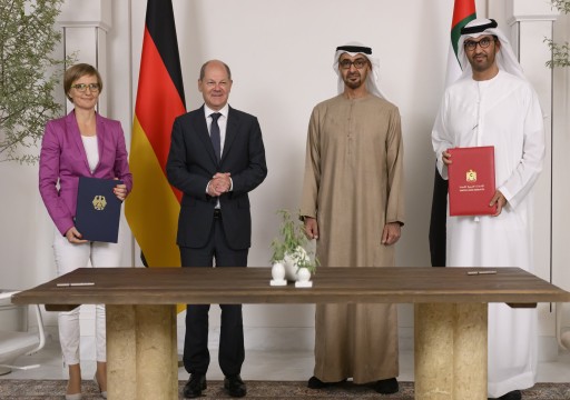 بحضور قادة البلدين.. الإمارات توقع اتفاقا لتزويد ألمانيا بالغاز المسال والديزل